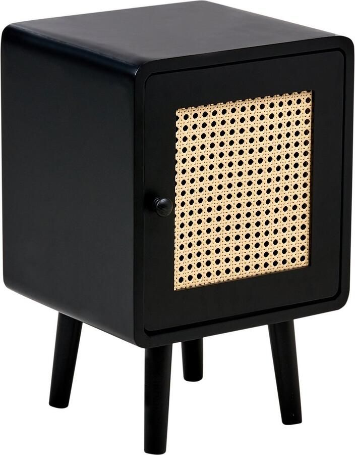 Beliani LEFROY Nachtkastje Zwart MDF