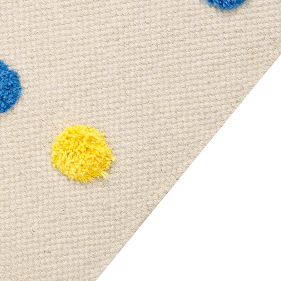 Beliani Vloerkleed katoen meerkleurig 80 x 150 cm LELES