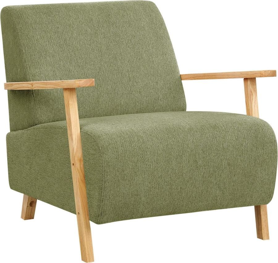 Beliani LESJA Fauteuil-Groen-Polyester