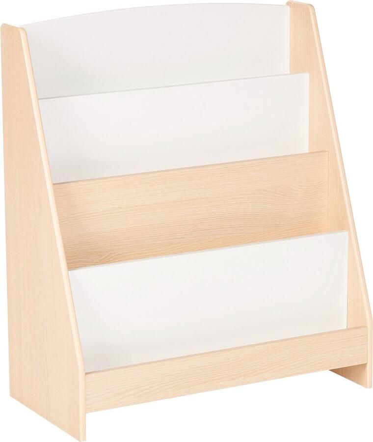 Beliani LILOET Boekenkast met 4 planken Lichtbruin Hout