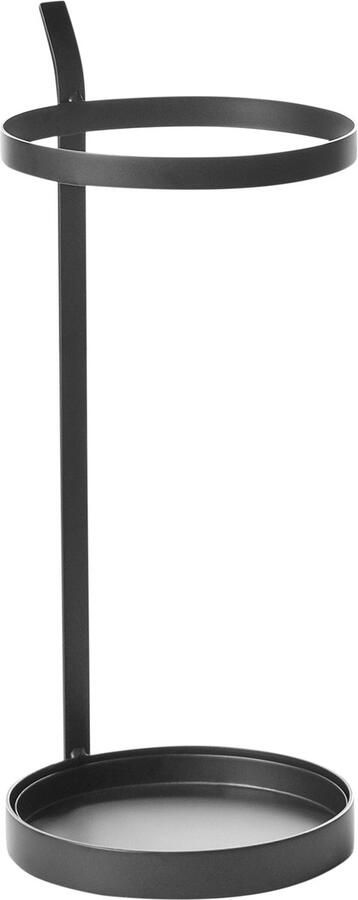 Beliani Paraplubak LOBAMBA Metaal Zwart