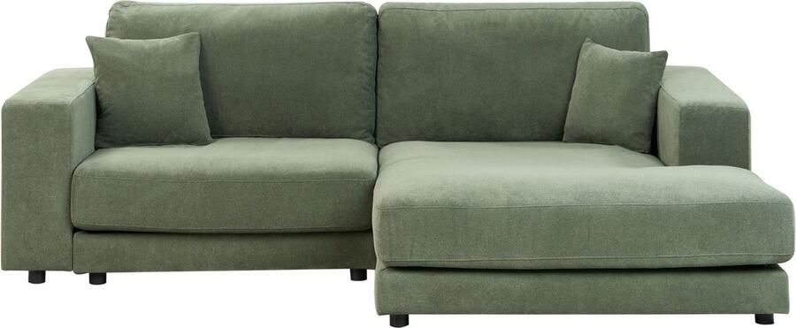 Beliani -LOFOTEN-Hoekbank 3-zits-Lichtgroen-Linkszijdig-Polyester