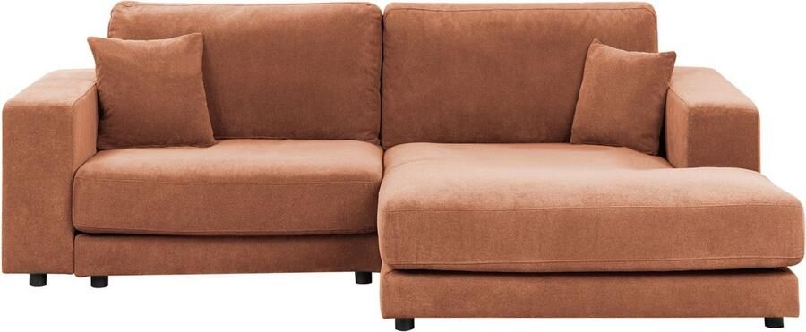 Beliani -LOFOTEN-Hoekbank 3-zits-Lichtrood-Linkszijdig-Polyester