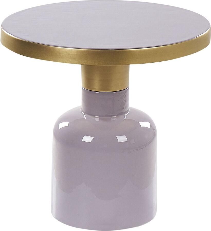 Beliani LOMITA Bijzettafel Violet Metaal
