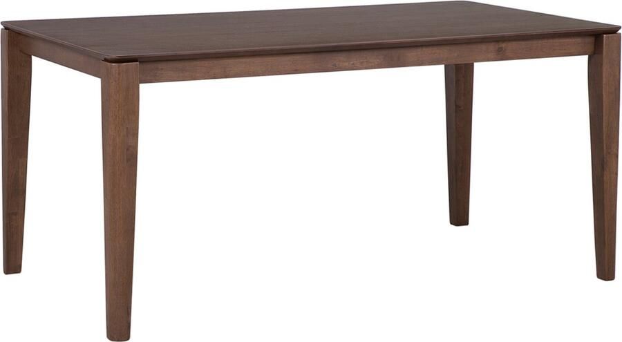 Beliani LOTTIE Eettafel Donkere houtkleur 90 x 160 cm MDF