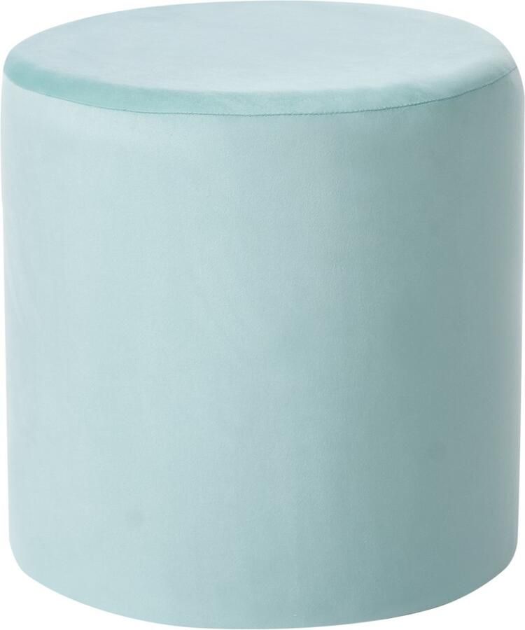 Beliani LOVETT Poef Groen 47 cm Fluweel - Foto 2