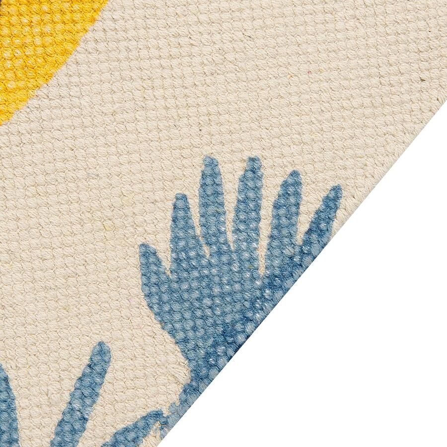 Beliani Vloerkleed luipaard katoen meerkleurig 80 x 150 cm LUAS