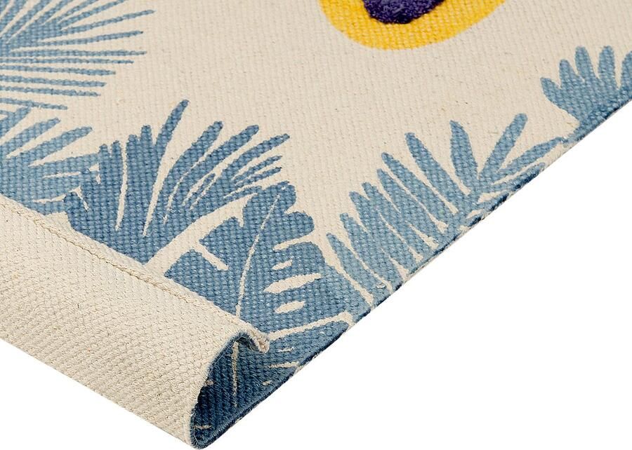 Beliani Vloerkleed luipaard katoen meerkleurig 80 x 150 cm LUAS - Foto 3