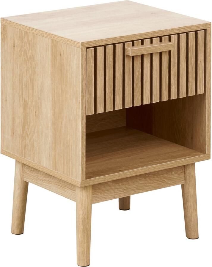 Beliani LYNWOOD Nachtkastje Lichthout MDF