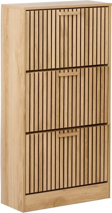 Beliani LYNWOOD Schoenenkast Lichthout MDF