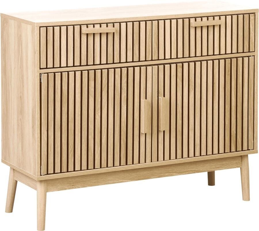 Beliani LYNWOOD Sideboard Lichthout MDF