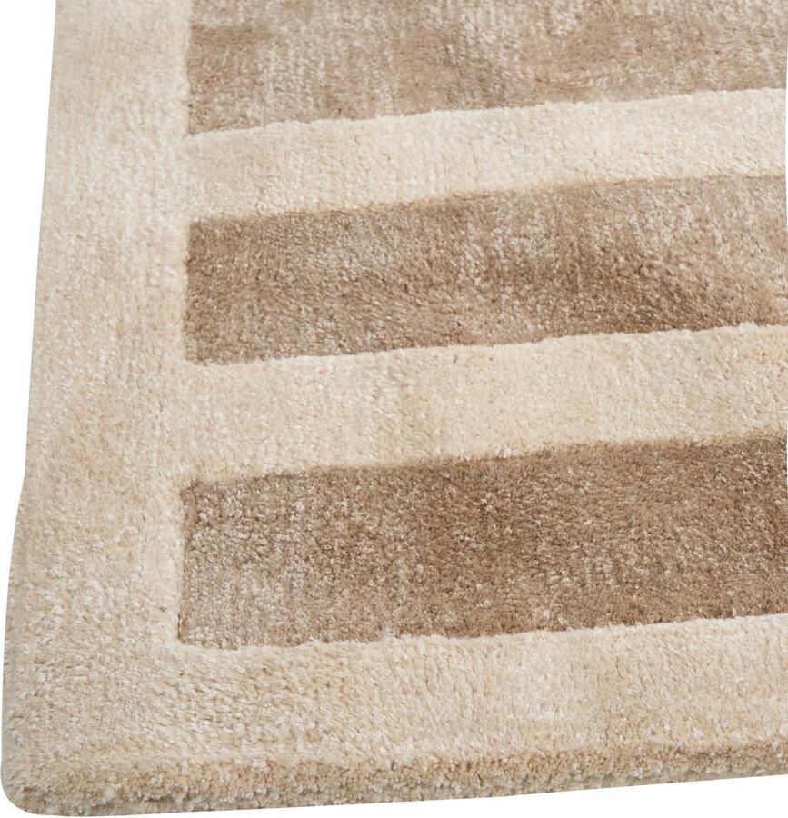 Beliani Vloerkleed viscose beige bruin 160 x 230 cm MAHRIN - Foto 2