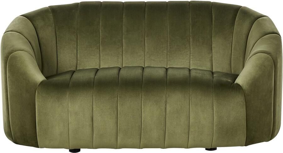 Beliani Bank MALUNG Fluweel Donkergroen 2-zitter