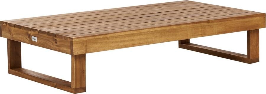 Beliani MARETTIMO Salontafel Lichthout 110 x 60 cm Acaciahout