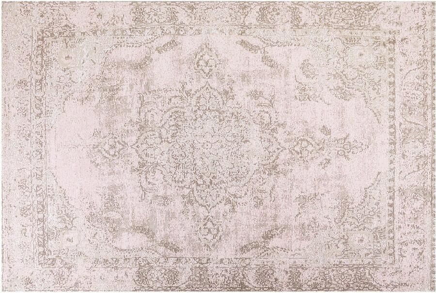 Beliani MATARIM Vloerkleed Roze 200 x 300 cm Katoen - Foto 3