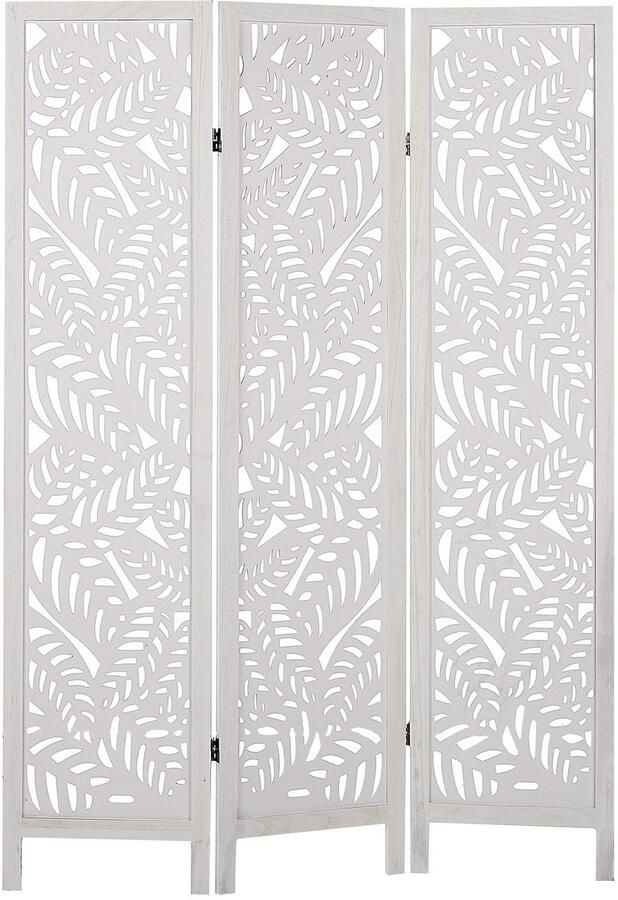 Beliani MELAGO Kamerscherm Wit Hout