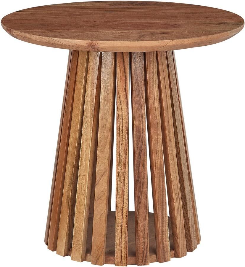 Beliani MESILLA Salontafel-Donkere houtkleur-Acaciahout