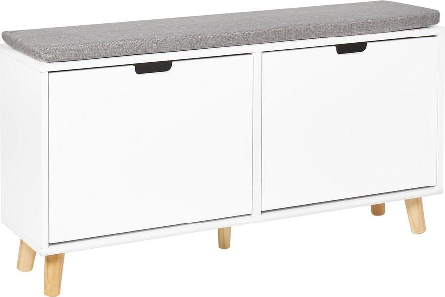 Beliani MINERAL Schoenenkast Wit MDF