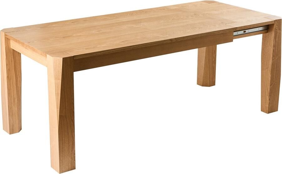Beliani MISSION Uitschuifbare eettafel Lichtbruin 160 200 x 90 cm MDF