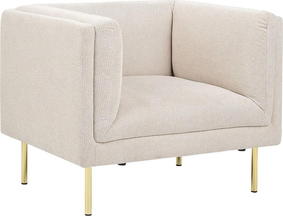 Beliani MOEN Fauteuil-Beige-Polyester
