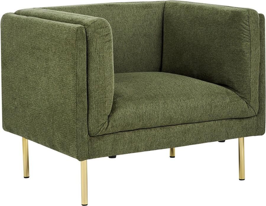 Beliani MOEN Fauteuil-Groen-Polyester