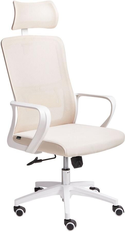 Beliani MONARCH Bureaustoel Beige Stof