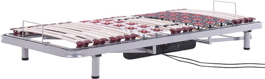 Beliani Set van 2 elektrische verstelbare bedframes MOON 180 x 200 cm Donkergrijs - Foto 2