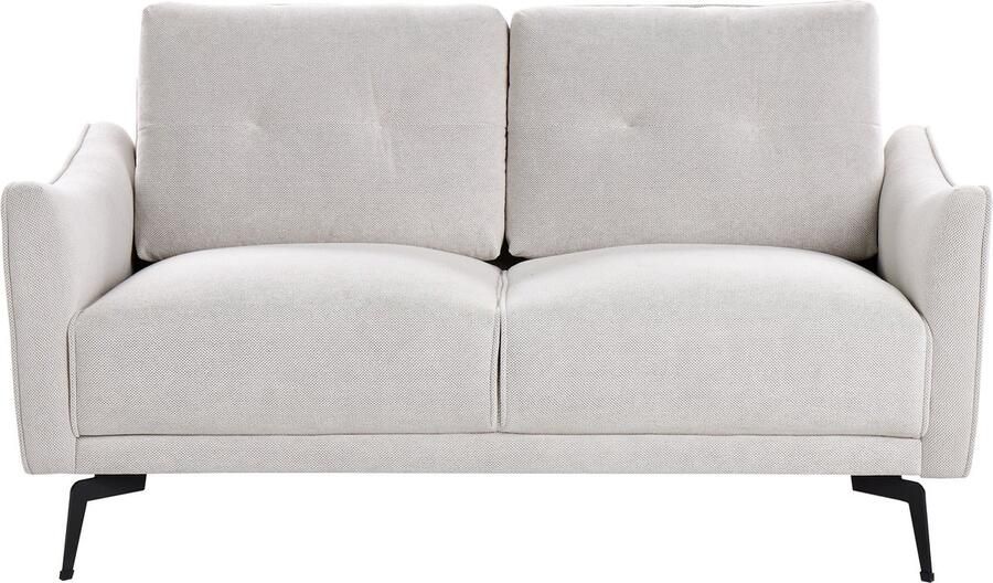 Beliani NAPPA Tweezitsbank Off-white Polyester