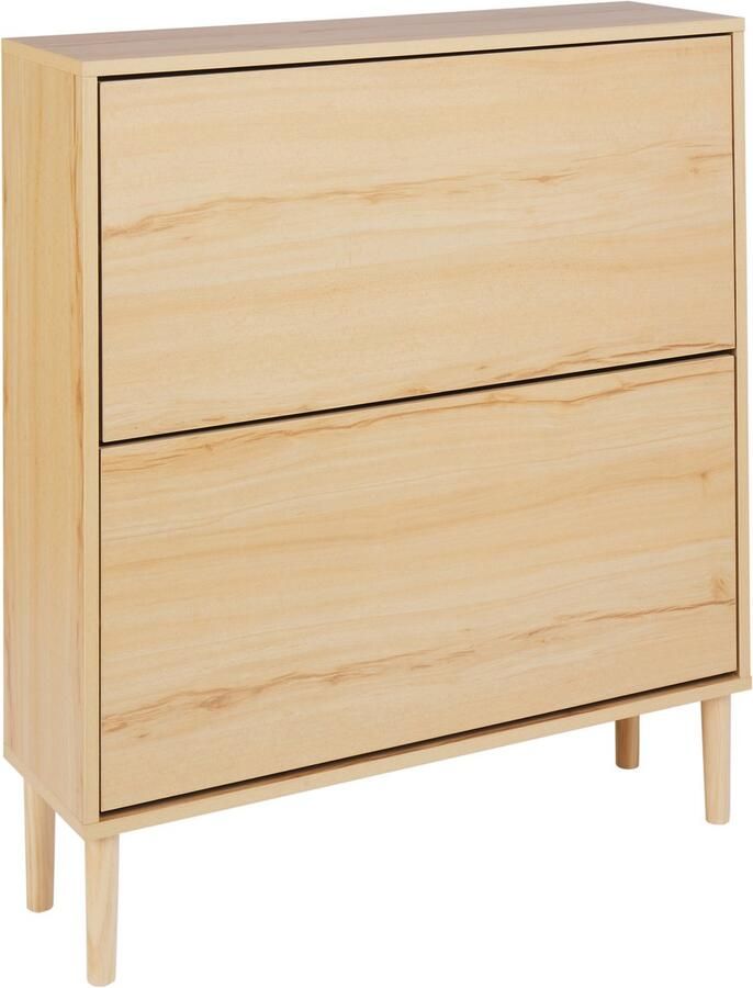 Beliani NORRIS Schoenenkast Lichthout Spaanplaat