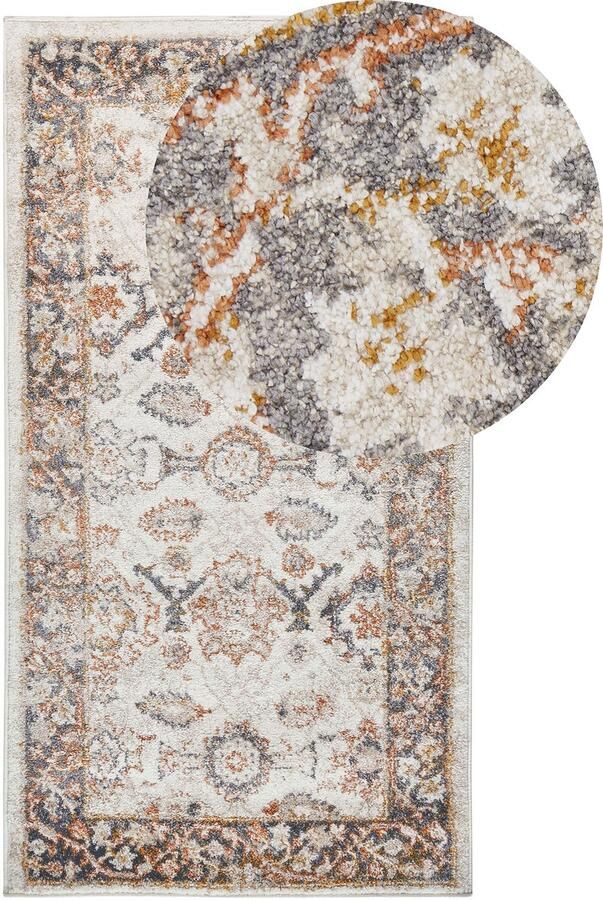 Beliani NURNUS Vintage vloerkleed Beige 80 x 150 cm Polypropyleen