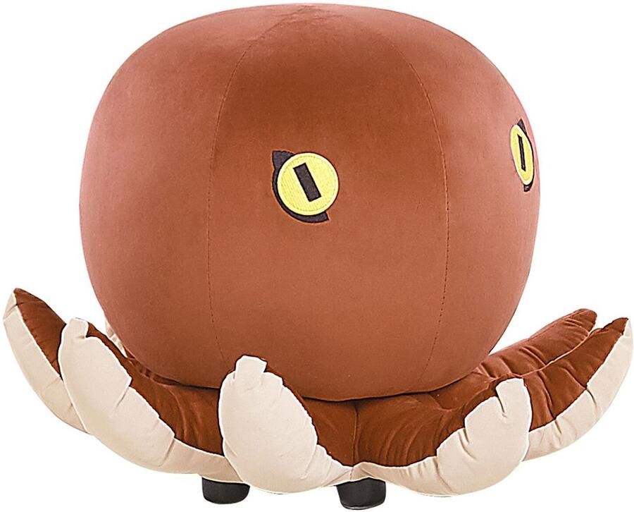 Beliani Dierenpoef OCTOPUS Fluweel Goudbruin - Foto 2