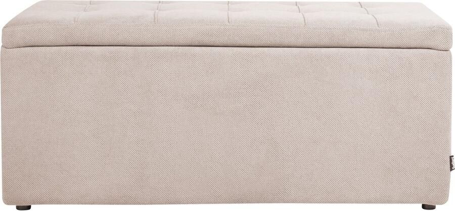 Beliani OREM Ottomaan-Beige-Polyester - Foto 2