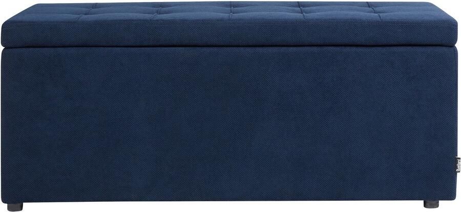 Beliani OREM Hocker Marineblauw Polyester - Foto 2