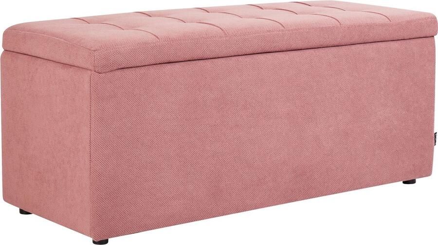 Beliani OREM Ottomaan-Roze-Polyester