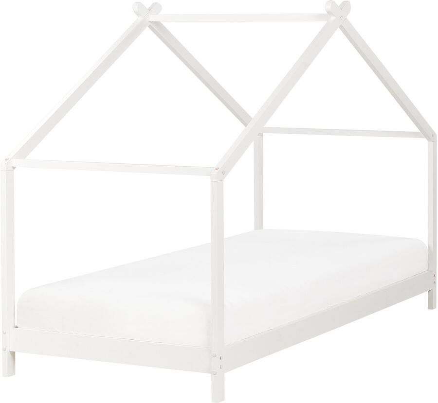 Beliani ORLU Kinderbed Wit 90 x 200 cm Dennenhout
