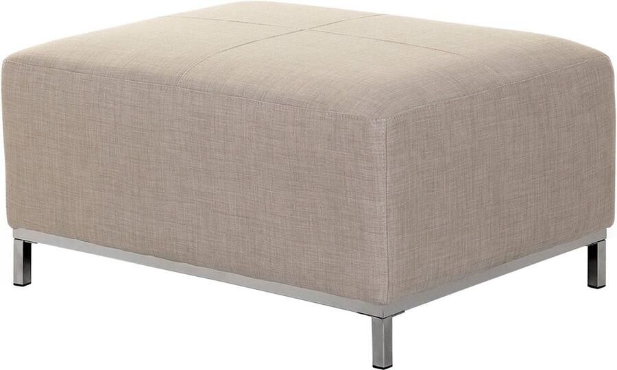 Beliani OSLO Ottomaan Beige Kunststof - Foto 3
