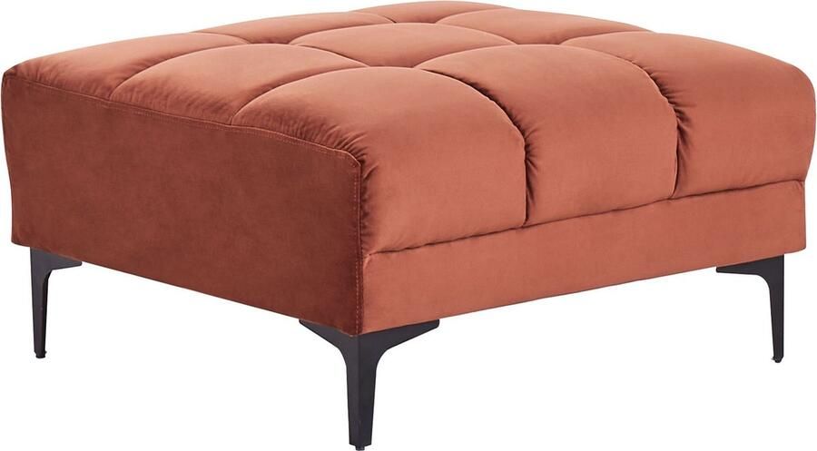 Beliani ALNES Ottomaan Lichtrood Polyester