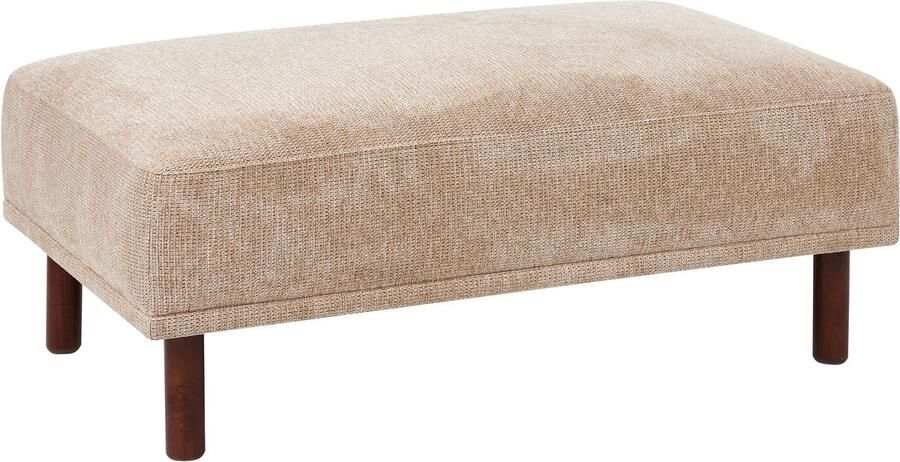 Beliani HOLT Ottomaan Beige Polyester