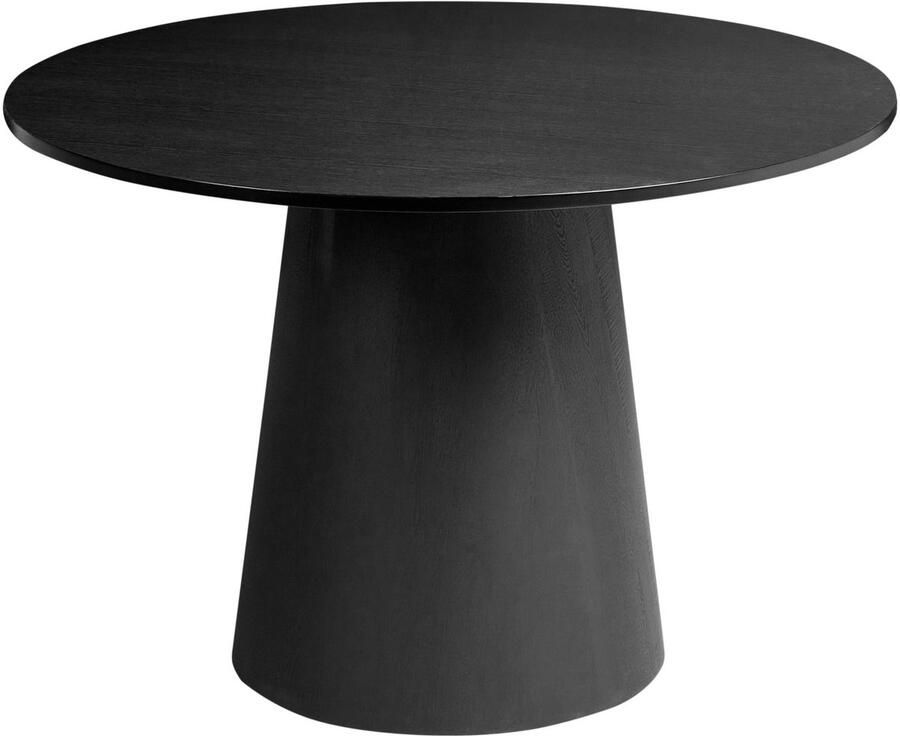 Beliani OYEN Eettafel Zwart 120 cm MDF