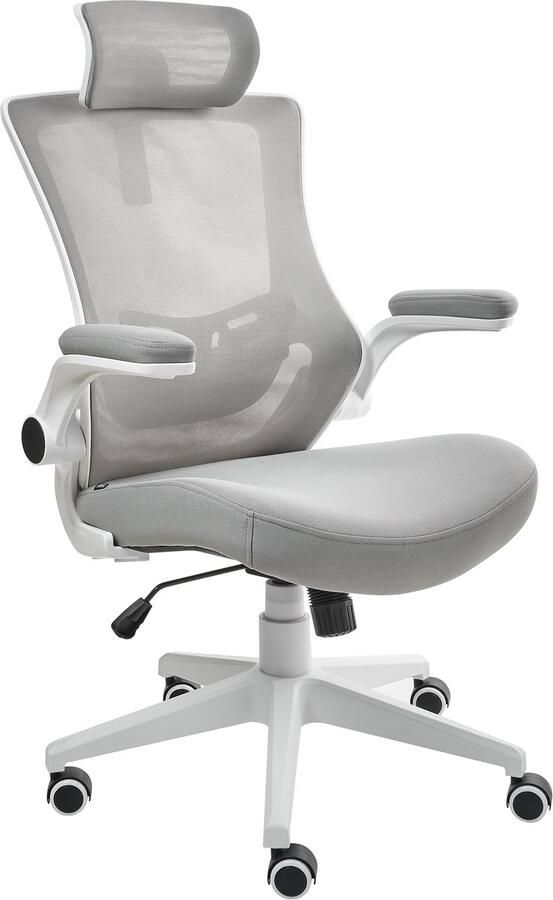 Beliani PALADIN Directiestoel Lichtgrijs Mesh