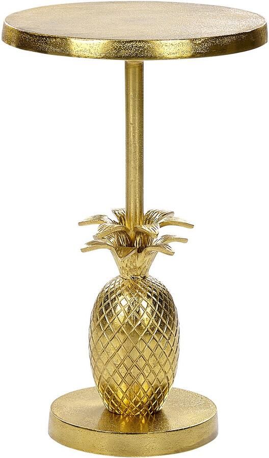 Beliani PANNOUVRE Bijzettafel Goud Aluminium