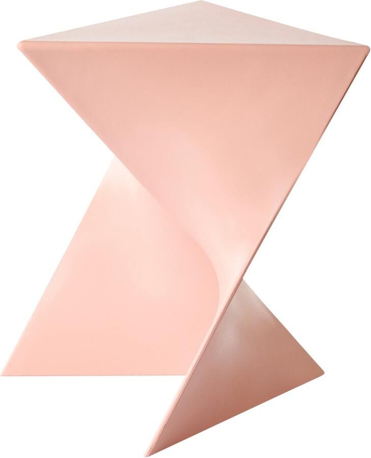 Beliani PECOS Bijzettafel Pastelroze Synthetisch materiaal
