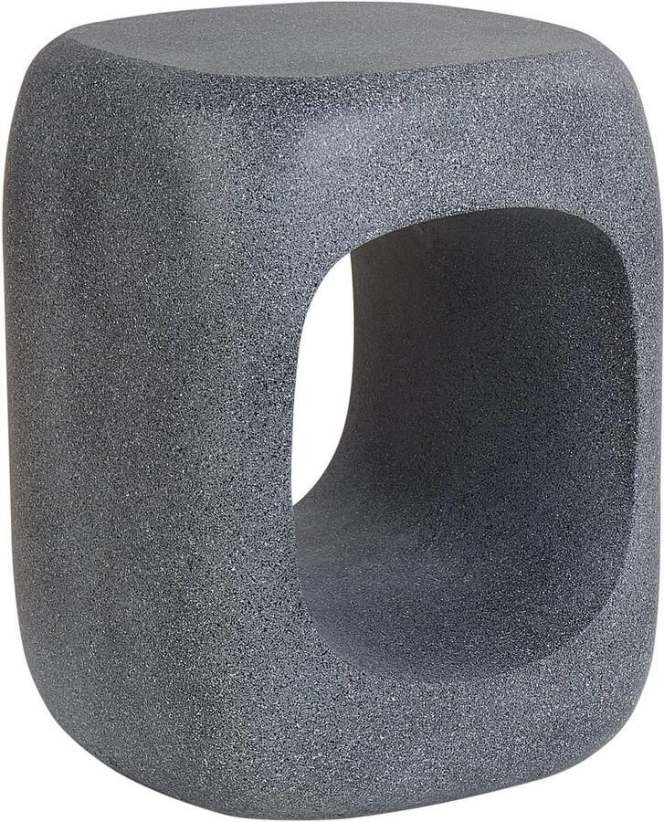 Beliani PELMO Bijzettafel-Grijs-Lichtbeton (MgO)