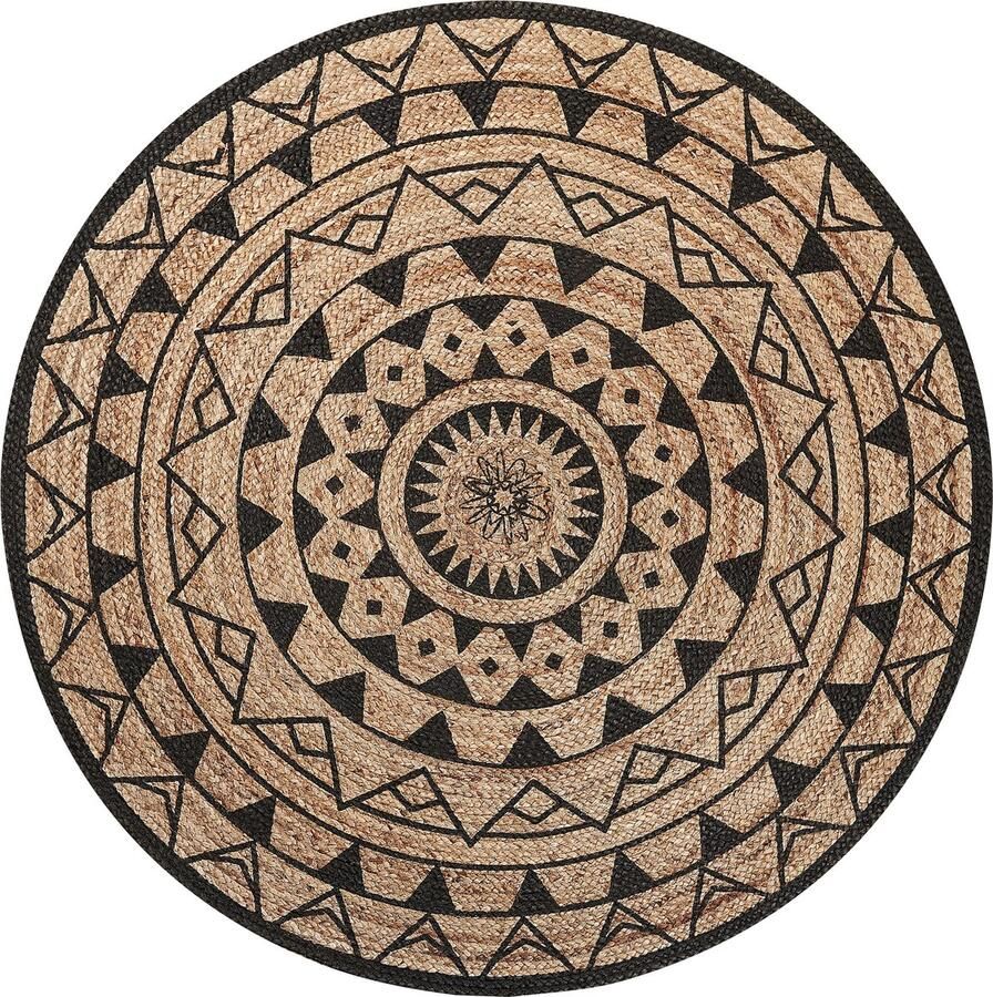 Beliani PORSUK Vloerkleed 160 x 230 cm Jute