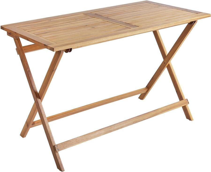 Beliani PROSSEDI Tuintafel Lichthout Acaciahout