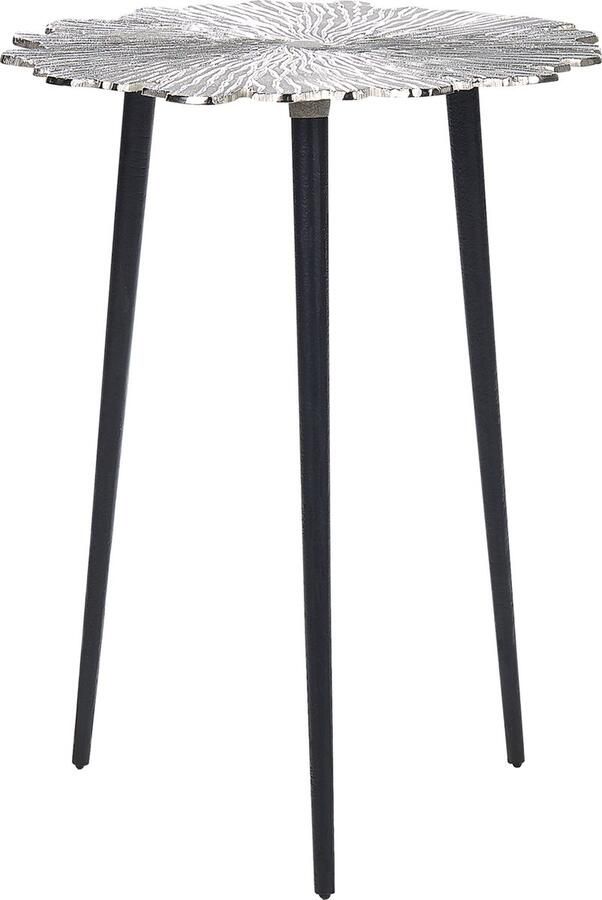 Beliani PUHOI Bijzettafel Zilver Aluminium