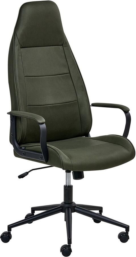 Beliani REBEL Bureaustoel Donkergroen Stof