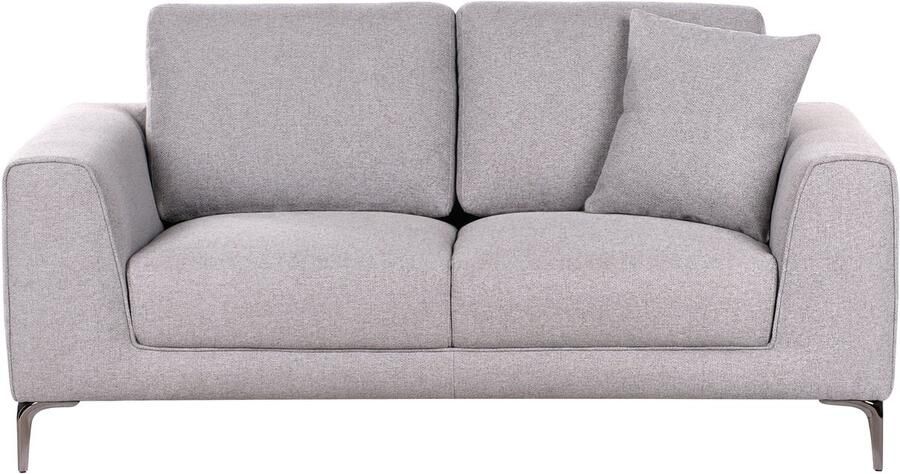 Beliani REINEN Tweezitsbank Grijs Stof