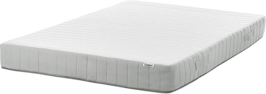 Beliani ROOMY Pocketveringmatras stevig Wit 140 x 200 cm Pocketveren