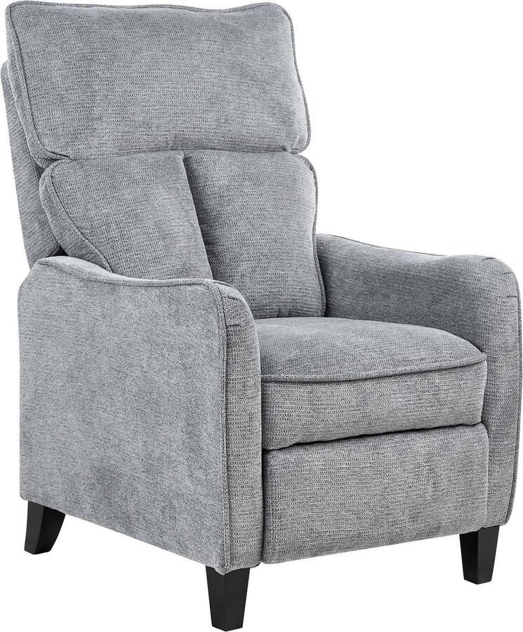 Beliani ROYSTON TV-fauteuil-Grijs-Polyester - Foto 2